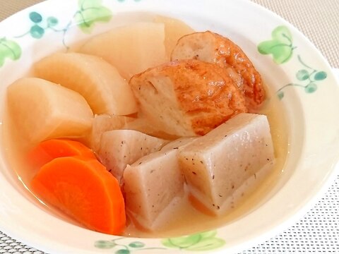 大根こんにゃくさつま揚げの煮物